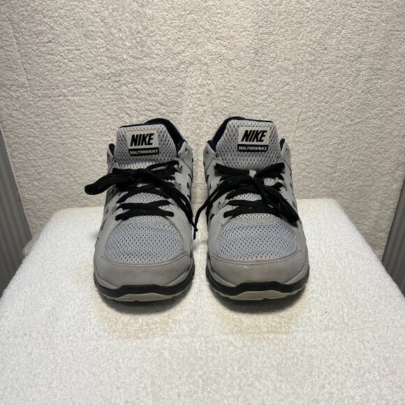Nike Dual Fusion Run 2 Men SZ 11.5 Grey Black Athletic Trainer Shoes 599541-026 - Picture 4 of 10